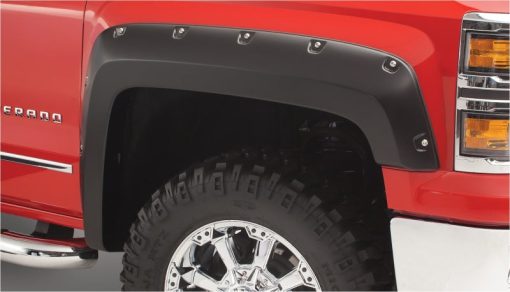 Bushwacker Pocket Style Front / Rear Fender Flare - 2 in Wide - Black - GM Fullsize Truck 2007-14 - Image 2