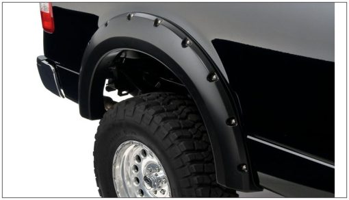 Bushwacker Pocket Style Front / Rear Fender Flare - 2 in Wide - Black - Ford / Lincoln Fullsize Truck 2004-08 - Image 2