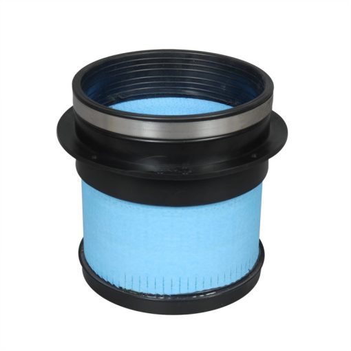 Volant PowerCore Clamp-On Air Filter Element - Maintenance Free Filter - Straight Round - 6 in Diameter - 7 in Tall - 5.75 in Flange - Synthetic - Blue - Universal