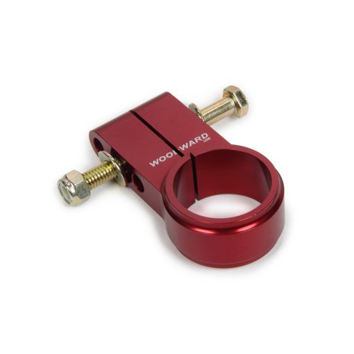 Woodward Steering Column Clamp - 40 mm ID - 3 Hole Adjustable - Billet Aluminum - Red Anodized - Woodward Safety Steering Column