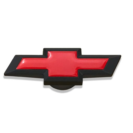 Proform Chevy Bowtie Air Cleaner Nut - 1/4-20 and 5/16-18 in Thread - Red Bowtie Logo - Black Paint - Red Center