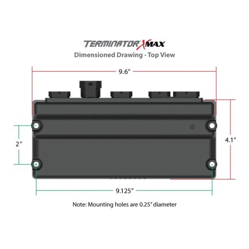 Holley EFI Terminator X Max Engine Control Module - 3.5 in Touchscreen - Wiring Harness - Drive By Wire - Transmission Control - 24x Reluctor Wheel - GM LS-Series - Image 8