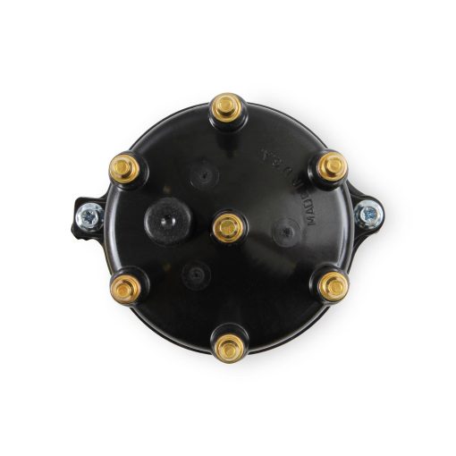 ACCEL Distributor Cap - HEI Style Terminals - Brass Terminals - Screw Down - Black - Vented - Jeep Inline-6 - Image 2