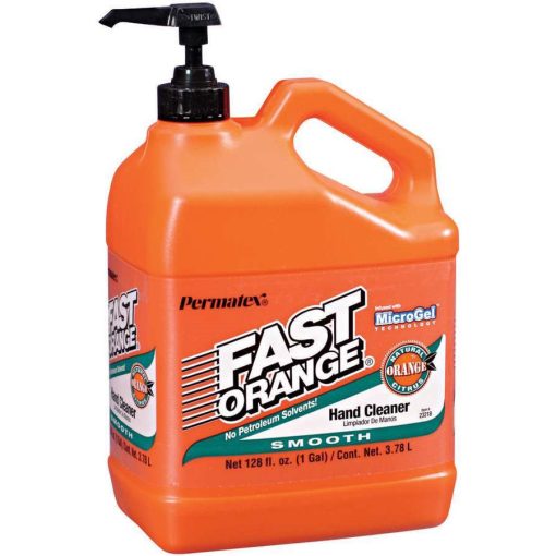 Permatex  Fast Orange  Natural Citrus Smooth Lotion Formula Hand Cleaner - 1 Gallon Bottle w/ Pump