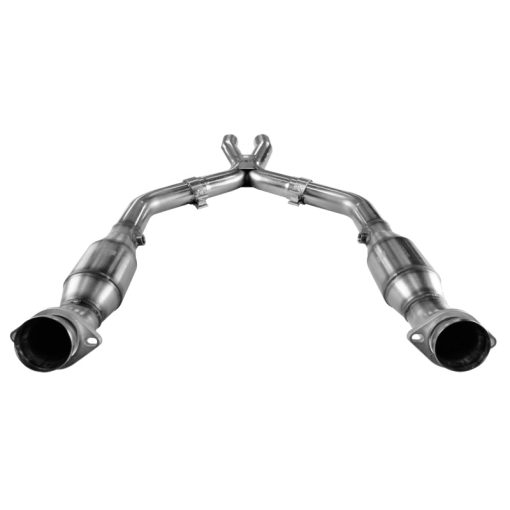 Kooks Headers 2-1/2" Diameter Exhaust X-Pipe Converters Stainless Natural - Ford Modular - Image 2