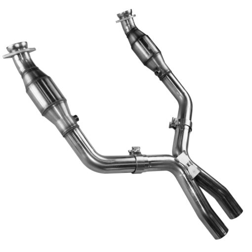 Kooks Headers 2-1/2" Diameter Exhaust X-Pipe Converters Stainless Natural - Ford Modular - Image 5