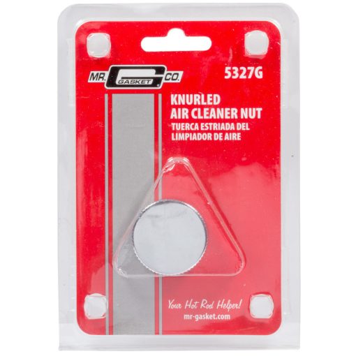 Mr. Gasket Air Cleaner Nut - Chrome Steel Knurl 1/4-20