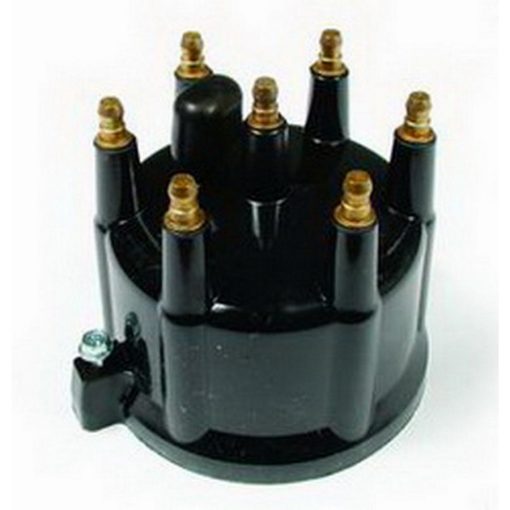 ACCEL Distributor Cap - HEI Style Terminals - Brass Terminals - Screw Down - Black - Vented - Jeep Inline-6