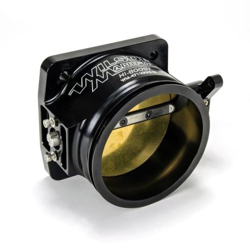 Wilson Manifolds Throttle Body - 4150 Flange - 105 mm Dual Seal - Aluminum - Black - Universal