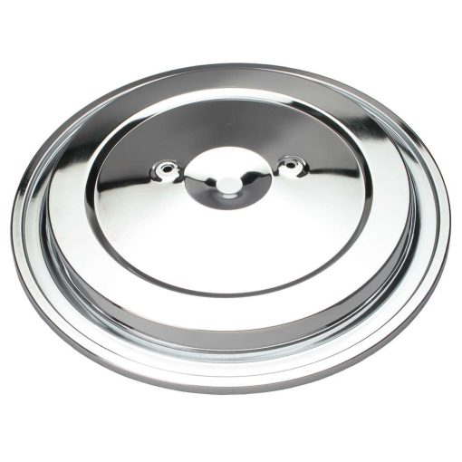 Trans-Dapt O.E. Style Air Cleaner Lid - 15.375 in Round - Seal Ring Included - Chrome - GM Fullsize Truck 1993-95