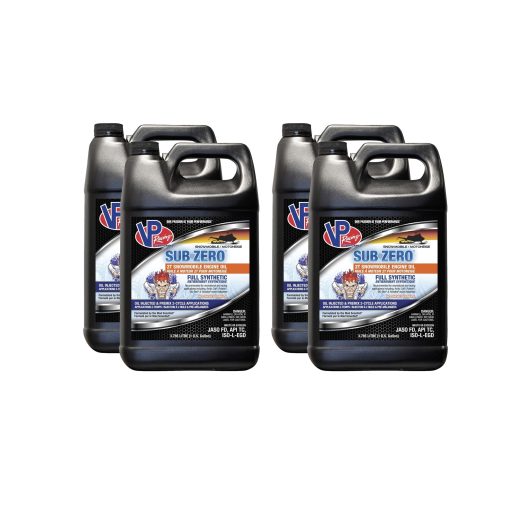 VP Racing Sub-Zero Two Stroke Oil - Synthetic - 1 Gal. Jug - Canada - (Set of 6)