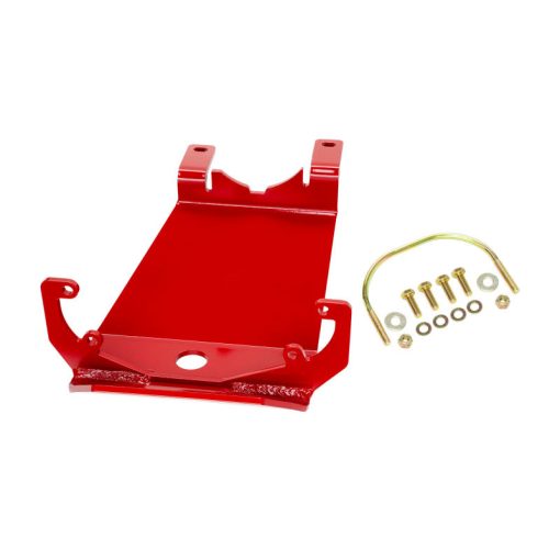 Rancho Differential Skid Plate - Front - Steel - Red Powder Coat - Dana 44