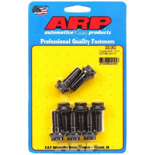 ARP Pro Series Flywheel Bolt Kit - 10 mm x 1.25 Thread - 1.050 in Long - 12 Point Head - Chromoly - Black Oxide - Toyota 4-Cylinder - Set of 8