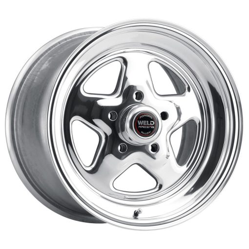 Weld Pro Star Polished Wheel - 15" x 4" - 5 X 4.75" Bolt Circle - 1.875" Back Spacing - 10.75 lbs - Image 3