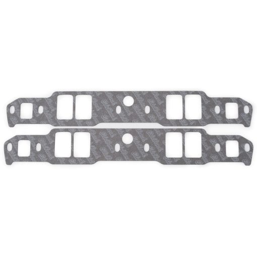 Edelbrock Intake Manifold Gasket - 0.06 in Thick - 1.31 x 2.02 in Rectangular Port - Composite - Victor JR 23 Degree Heads - Small Block Chevy - Pair