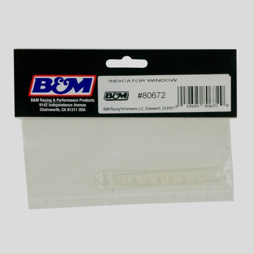 B&M Shift Indicator Window - Clear - White Lettering - B&M Quicksilver Shifters - Pair - Image 2