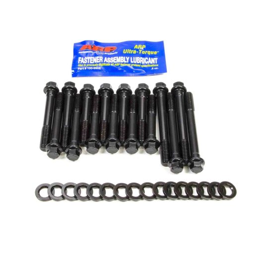 ARP High Performance Series Cylinder Head Bolt Kit - Hex Head - Chromoly - Black Oxide - Stage 1 - Buick V6