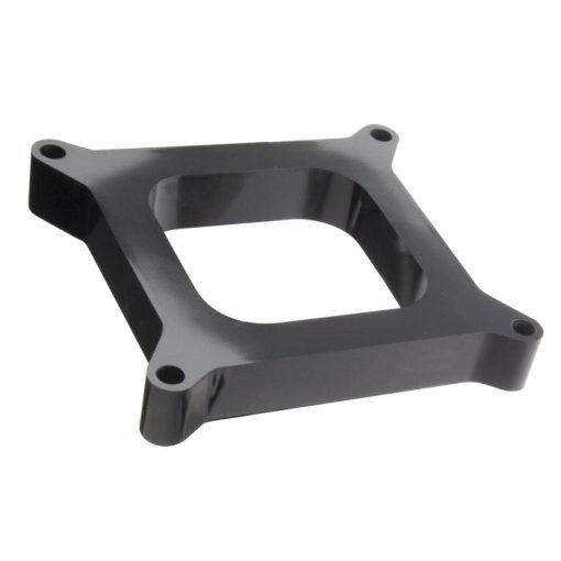 Trans-Dapt Carburetor Spacer - Open Spacer - Gasket/Hardware Included - Plastic - Black