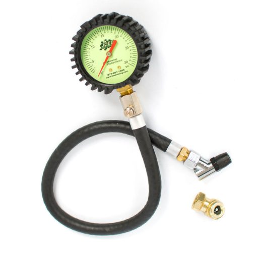 JOES Glow-In-The-Dark Tire Pressure Gauge - 0-30 PSI