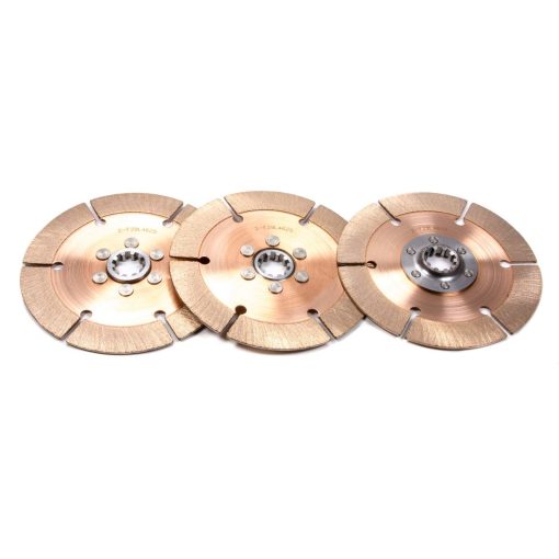 Tilton 7.25" Metallic OT-II Racing Disc Pack - 3 Discs - 1-1/8" x 10 Spline Standard