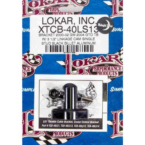 Lokar Midnight Series LS1 Throttle Cable Bracket - Single Stud