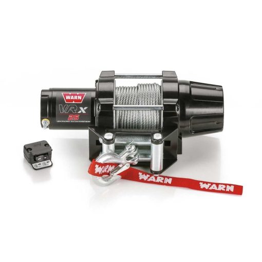 Warn VRX 25 Winch - 2500 lb Capacity - Roller Fairlead - Handlebar Switch - 3/16 in x 50 ft Steel Rope - 12V