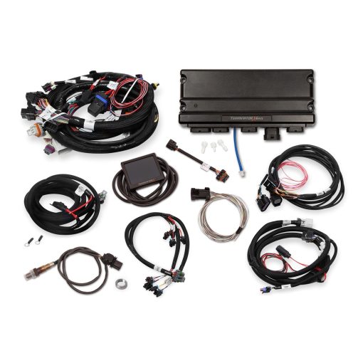 Holley EFI Terminator X Max Engine Control Module - 3.5 in Touchscreen - Wiring Harness - Drive By Wire - Transmission Control - 24x Reluctor Wheel - GM LS-Series - Image 2