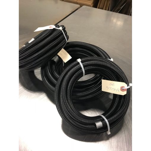 Fragola 4 AN Premium Race Hose - 10 ft - Braided Nylon - Black