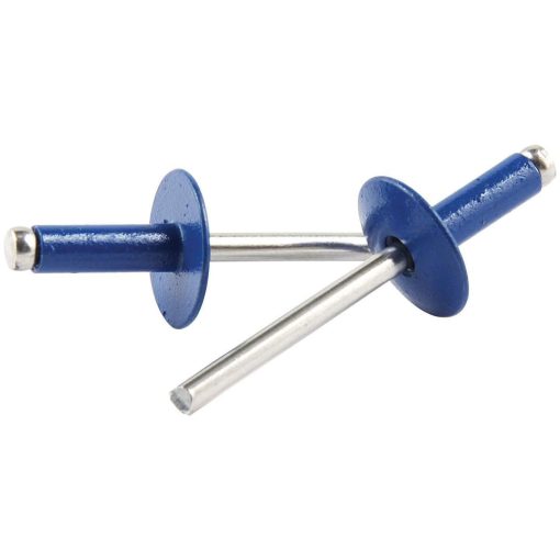 Allstar Performance 5/8 in Head Rivet - 3/16 in Mandrel - 1/4-3/8 in Grip Range - Chevron Blue Paint - Set of 250