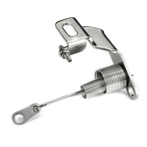 Lokar Kickdown Cable Bracket - Return Spring - Stainless - Square Bore - Image 3