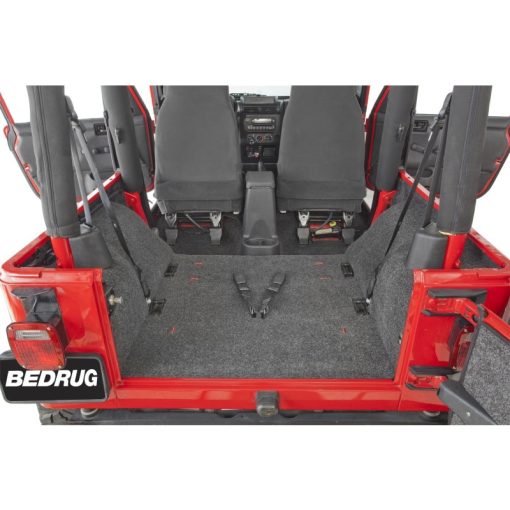 Bedrug Jeep Cargo Liner - Tailgate Included - Composite - Black - Cargo Area - Jeep Wrangler TJ 1997-2006 - Image 3