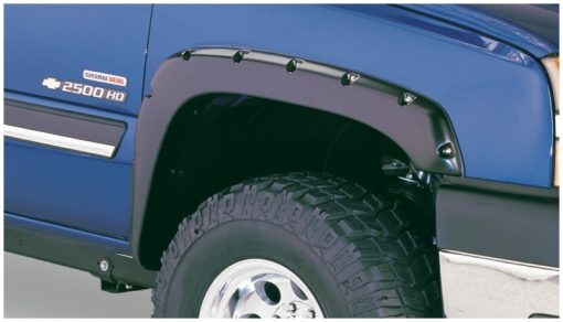 Bushwacker Pocket Style Front / Rear Fender Flare - 2 in Wide - Black - GM Fullsize Truck 2003-07