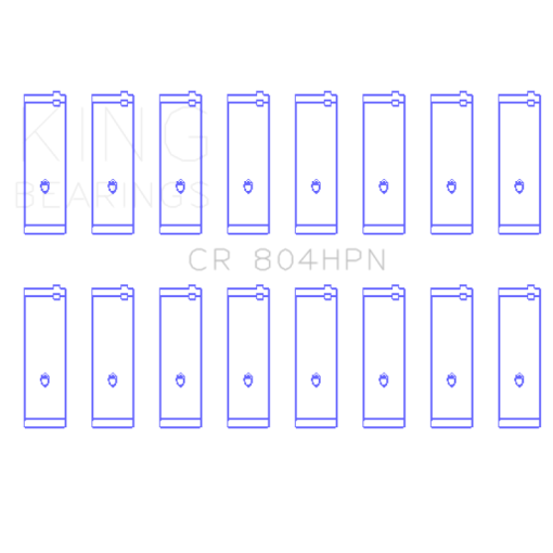 King HP Connecting Rod Bearing - Standard - Narrowed - Small Block Ford