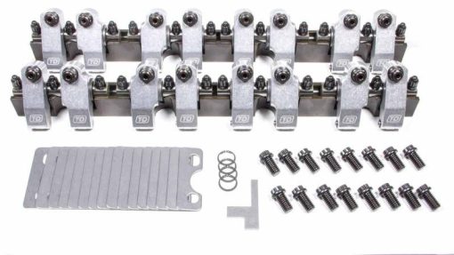 T & D Machine Shaft Mount Full Roller Rocker Arm - 1.60 Ratio - Brodix Track 1 Spec - Small Block Chevy