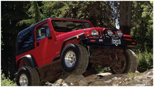 Bushwacker Pocket Style Front / Rear Fender Flare - 6 in Wide - Black - Jeep Wrangler TJ 1997-2006 - Image 2