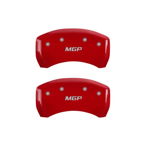 Mgp Caliper Cover MGP Logo Brake Caliper Cover Aluminum Red Nissan Maxima 2009-16 - Set of 4 - Image 2