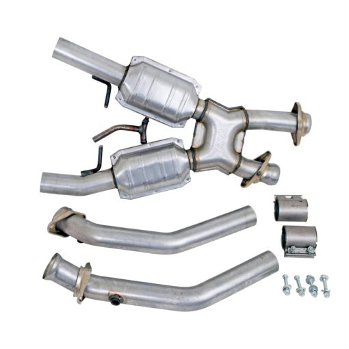 BBK Performance High-Flow Catted Exhaust X-Pipe - 2-1/2 in Diameter - Small Block Ford - Ford Mustang 1986-93 - Image 3