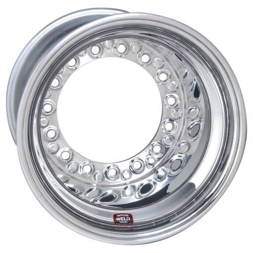 Weld Racing Wide 5 XL 15 x 14 in Wheel - 5.000 in Backspace - Wide 5 Bolt Pattern - Beadlock - Cover Included - Polished 559-5465-6