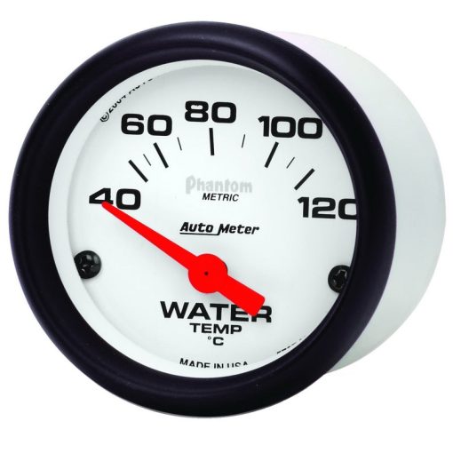 Auto Meter 2-1/16 Phantom Water Temp Gauge - Electric - Image 3