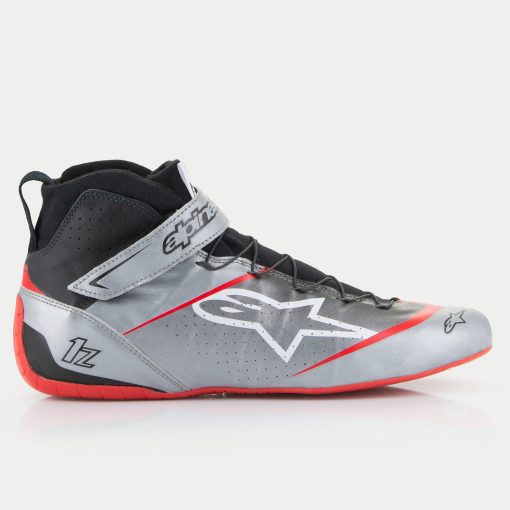 Alpinestars Tech-1 Z V3 Shoes - Dark Silver/Black/Red - Image 2