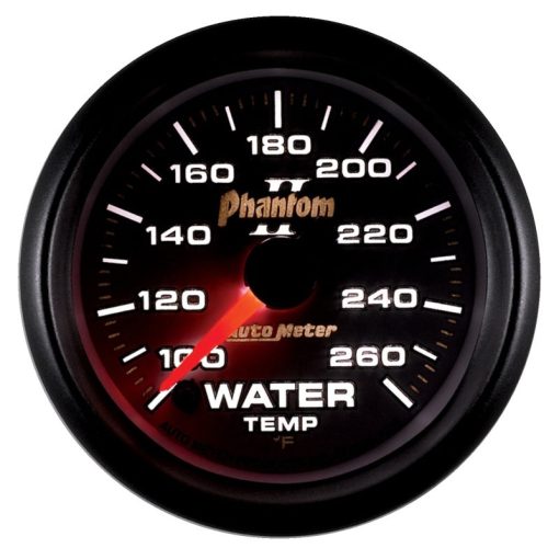 Auto Meter Phantom II Electric Water Temperature Gauge - 2-1/16" - Image 2