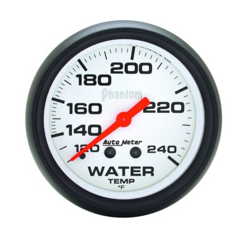 Auto Meter Phantom Water Temperature Gauge - 2-5/8" - 120-240