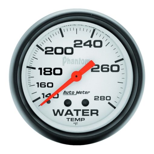 Auto Meter Phantom Water Temperature Gauge - 2-5/8" - 140°-280°