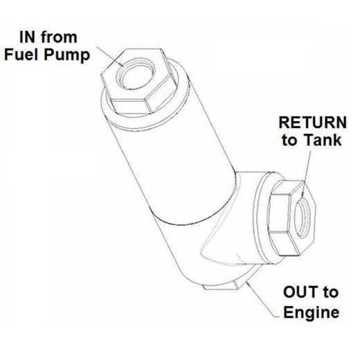 Holley Holley EFI Filter Regulator 3/8" NPT - Black - Image 3