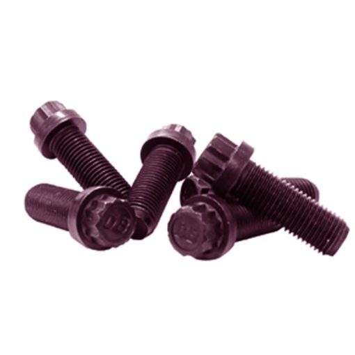 Coleman Flywheel Bolt Kit - 1.250" Long - 12 Point Head - Steel - Black Oxide - (Set of 6)