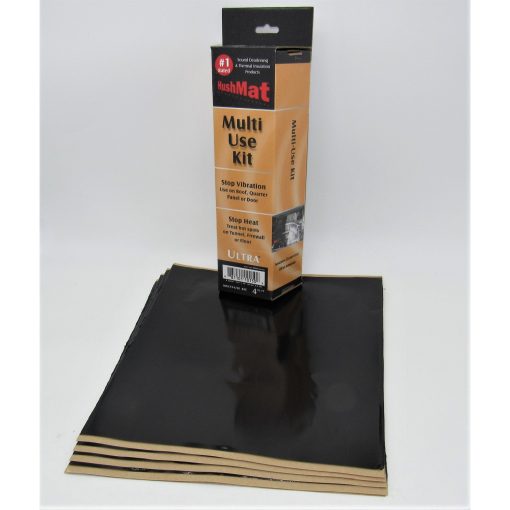 Hushmat Ultra Starter Kit Heat and Sound Barrier 12 x 12" Sheet 1/8" Thick Rubber - Black - Image 5