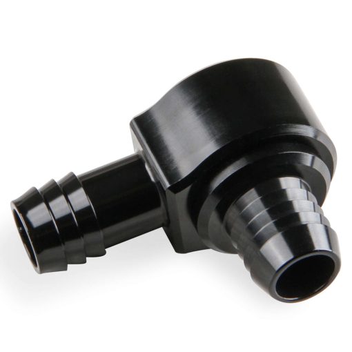 Earl's Brake Booster Check Valve - 13/16" Hose Barb Inlet - 1/2" Hose Barb Outlet - Black Anodized