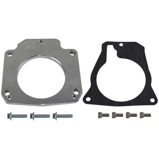 ICT Billet Throttle Body Adapter - Gasket/Hardware - Aluminum - Drive By Wire - GM LS-Series