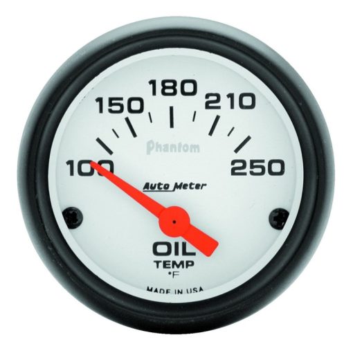 Auto Meter Phantom Electric Oil Temperature Gauge - 2-1/16" - 100°-250°