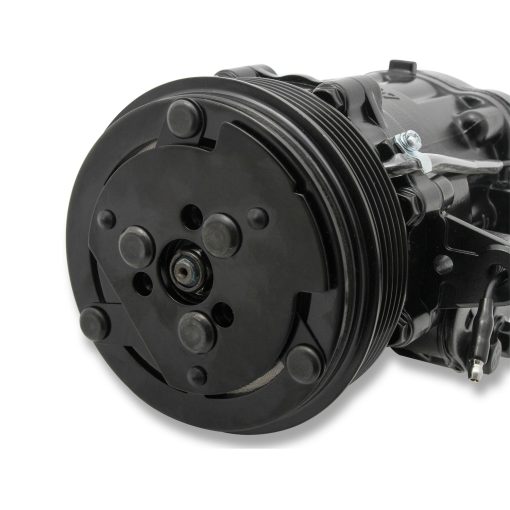 Holley SD7 Air Conditioning Compressor - Passenger Side Mount - Aluminum - Black - GM LS-Series - Image 3